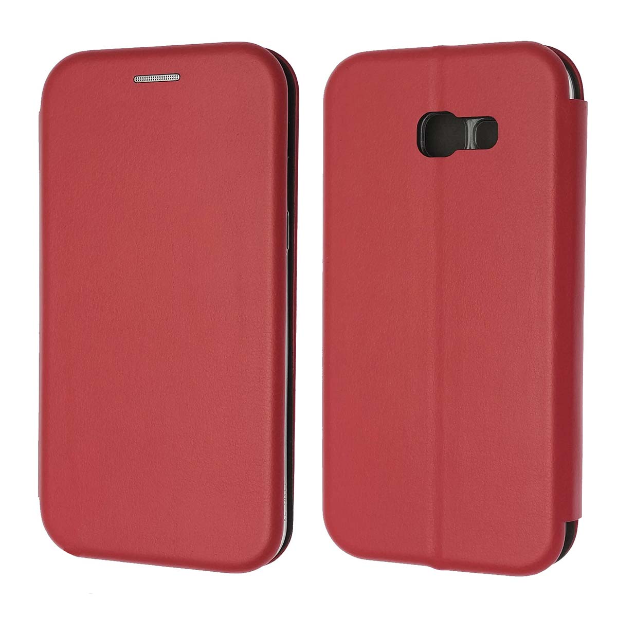 Чехол книжка STYLISH для SAMSUNG Galaxy A5 2017 (SM-A520), экокожа, визитница, цвет красный