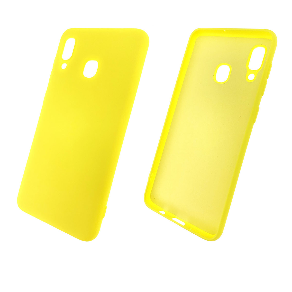 Чехол накладка Soft Touch для SAMSUNG Galaxy A20 (SM-A205), A30 (SM-A305), силикон, цвет желтый. Чехол накладка Soft Touch для SAMSUNG Galaxy A20 (SM-A205), A30 (SM-A305), силикон, цвет желтый.