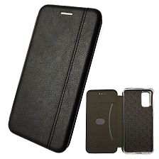 Чехол книжка VINTAGE LINE для SAMSUNG Galaxy S20 Plus (SM-G985), экокожа, визитница, цвет черный