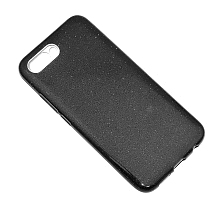 Чехол накладка Shine для HUAWEI Honor View 20, Honor V20, силикон, блестки, цвет черный