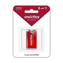 Батарейка SMARTBUY Крона 6LR61 BL1 Alkaline 9V