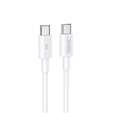 Кабель REMAX RC-C021 USB Type C на USB Type C, 30W, длина 1 метр, цвет белый