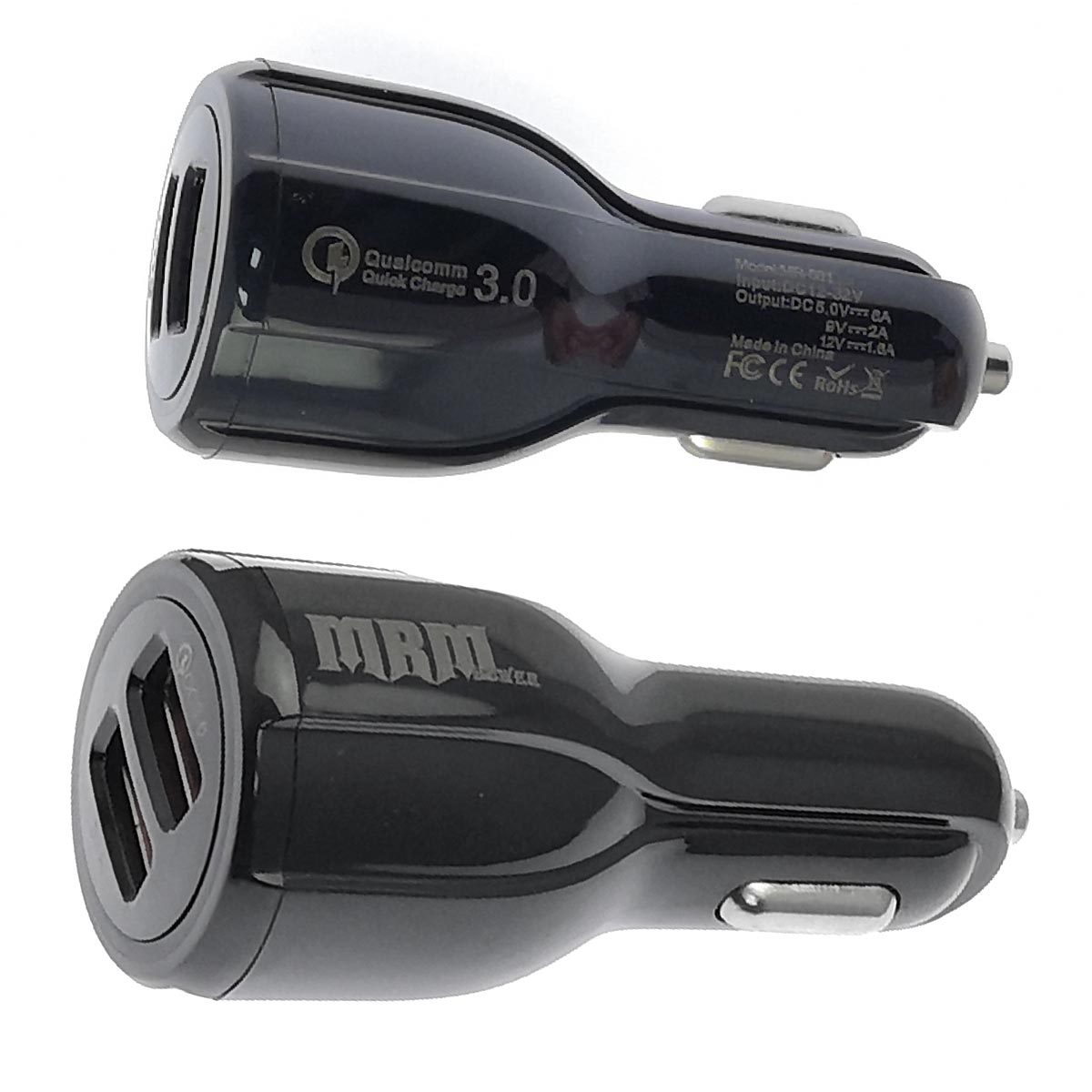 АЗУ (Автомобильное зарядное устройство) MRM MR-681, 3.1A, 2 USB, QC3.0, цвет черный