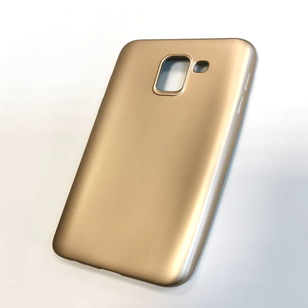 Чехол накладка J-Case THIN для SAMSUNG Galaxy J6 2018 (SM-J600), силикон, цвет золотистый