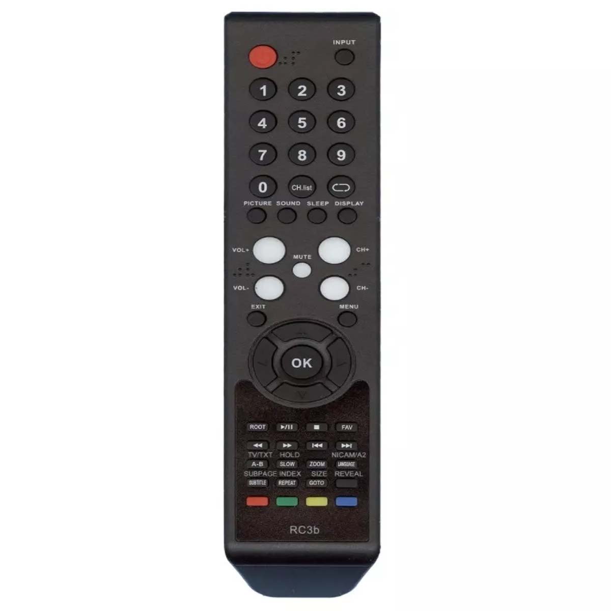 Пульт ДУ RC3B для телевизоров SUPRA, Fusion, CASIO, цвет черный
