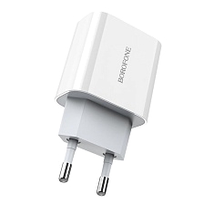 СЗУ (Сетевое зарядное устройство) BOROFONE BA38A Plus Speedy, 20W, 1 USB Type C, QC3.0, цвет белый