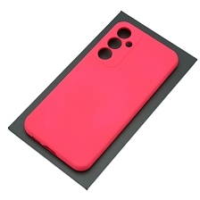Чехол накладка Silicon Cover для SAMSUNG Galaxy S23 FE, защита камеры, силикон, бархат, цвет фуксия Чехол накладка Silicon Cover для SAMSUNG Galaxy S23 FE, защита камеры, силикон, бархат, цвет фуксия