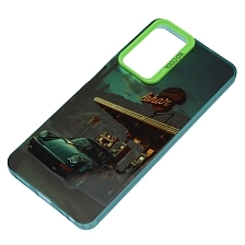 Чехол накладка для Realme C67 4G, пластик, силикон, рисунок Порш 911