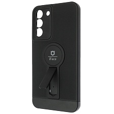 Чехол накладка iFace для SAMSUNG Galaxy S22 Plus, силикон, защита камеры, выдвижная подставка, цвет черный