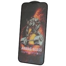 Защитное стекло AIRBAG GLASS для APPLE iPhone 12 (6.1"), iPhone 12 Pro (6.1"), с бортиком, цвет окантовки черный