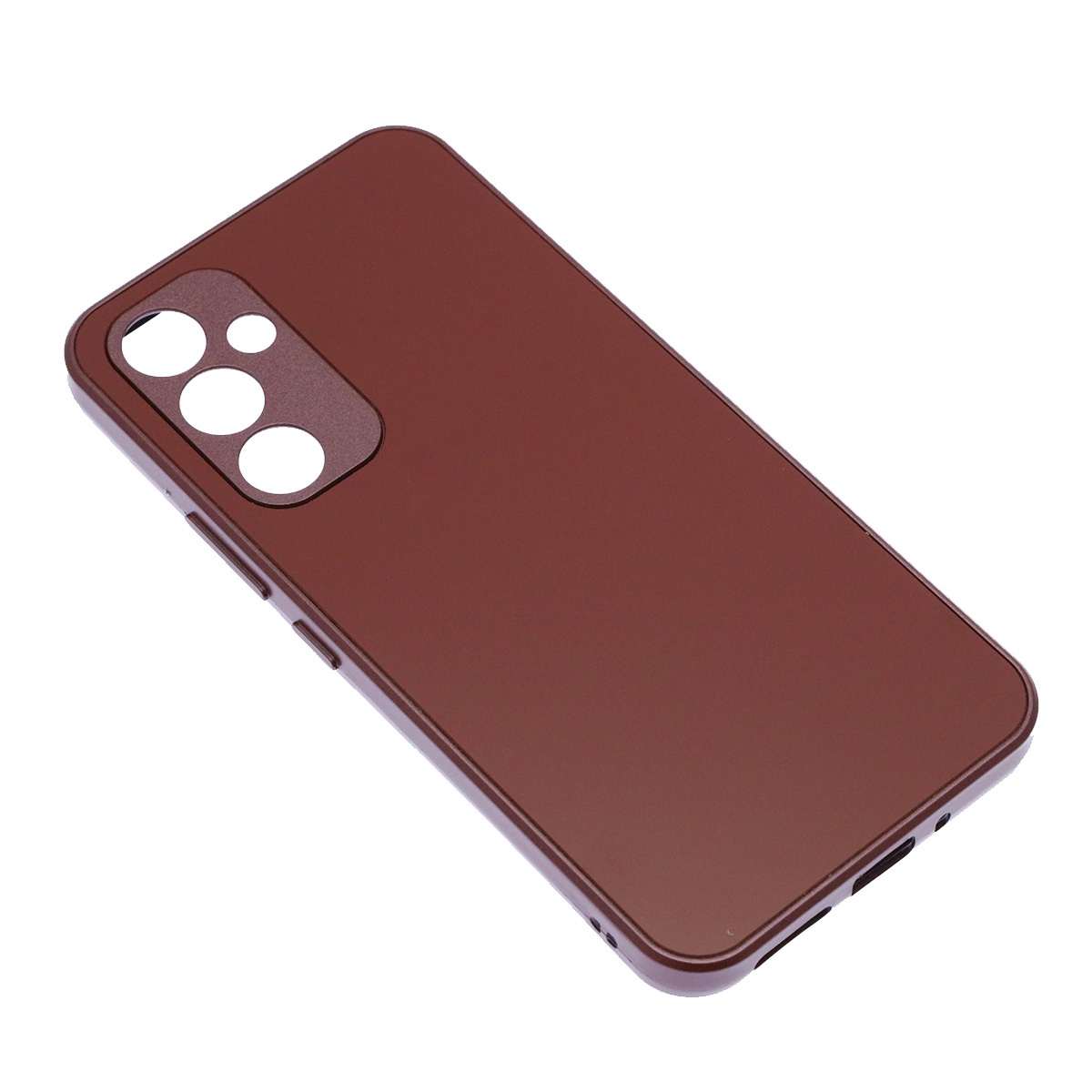 Чехол накладка для SAMSUNG Galaxy A54 5G, защита камеры, силикон, пластик, цвет бордовый