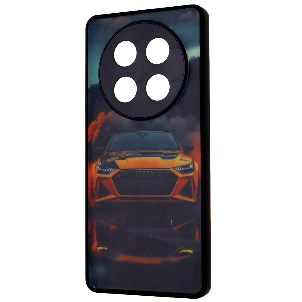 Чехол накладка для Honor X9c, пластик, силикон, защита камеры, рисунок Ауди