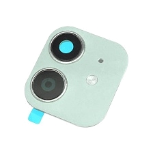 Наклейка на камеру для APPLE iPhone XR (6.1") имитация APPLE iPhone 11 (6.1"), стекло, металл, цвет светло бирюзовый