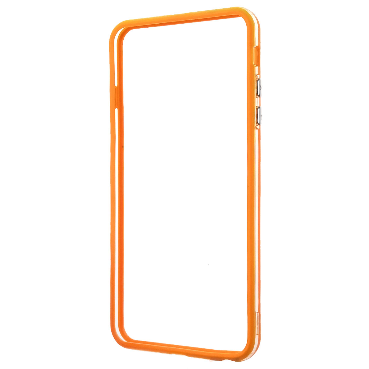 Бампер для APPLE iPhone 6 Plus, iPhone 6S Plus, силикон, пластик, цвет оранжевый
