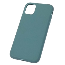 Чехол накладка SOFT TOUCH для APPLE iPhone 11, силикон, матовый, цвет хвойный