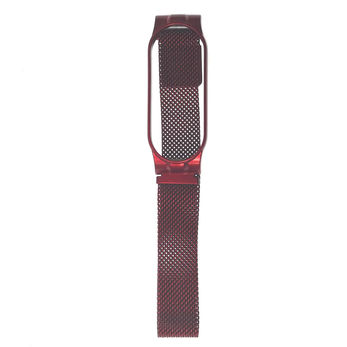 Ремешок на запястье, браслет для XIAOMI Mi Band 5, миланская петля, металл, цвет красный