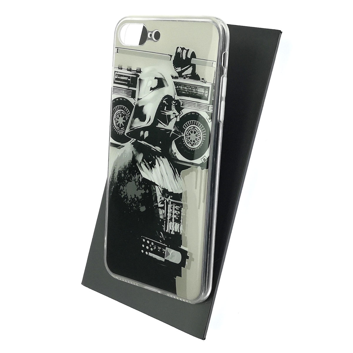 Чехол накладка для APPLE iPhone 7 Plus, iPhone 8 Plus, силикон, глянцевый, рисунок Star Wars магнитофон