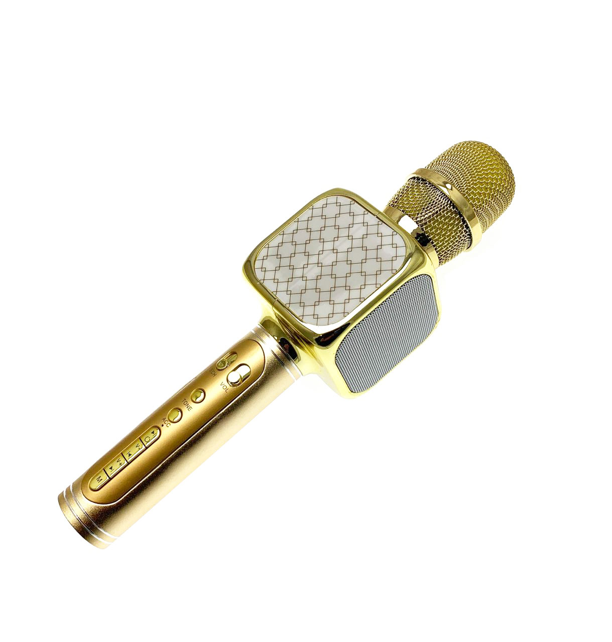 Колонка портативная, караоке-микрофон SU YOSD YS-69 (Bluetooth, microSD, USB), цвет золотистый