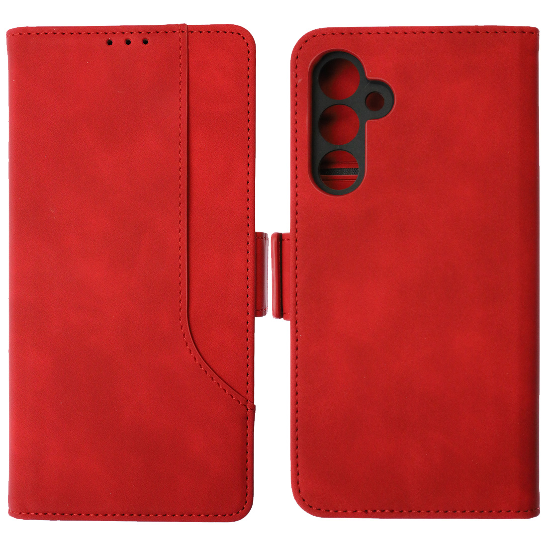 Чехол книжка NICE для SAMSUNG Galaxy A54 5G, экокожа, визитница, цвет красный