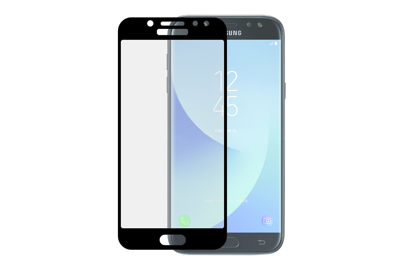 Защитное стекло 3D для SAMSUNG Galaxy J5 2017 (SM-J530F) чёрный кант TIGER. Защитное стекло 3D для SAMSUNG Galaxy J5 2017 (SM-J530F) чёрный кант TIGER.