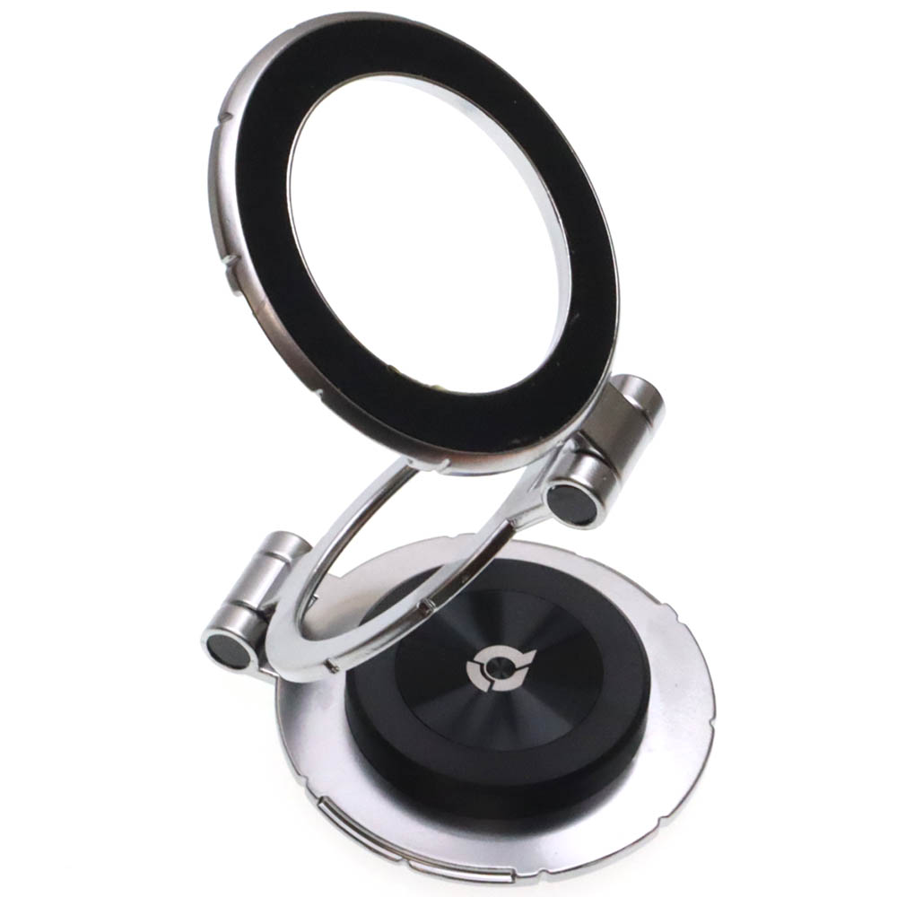 Автомобильный магнитный держатель QAYAN QH-176 для смартфона, на приборную панель, цвет серебристый