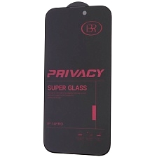 Защитное стекло Антишпион BRAUFFEN для APPLE iPhone 14 Pro (6.1"), цвет окантовки черный Защитное стекло Антишпион BRAUFFEN для APPLE iPhone 14 Pro (6.1"), цвет окантовки черный