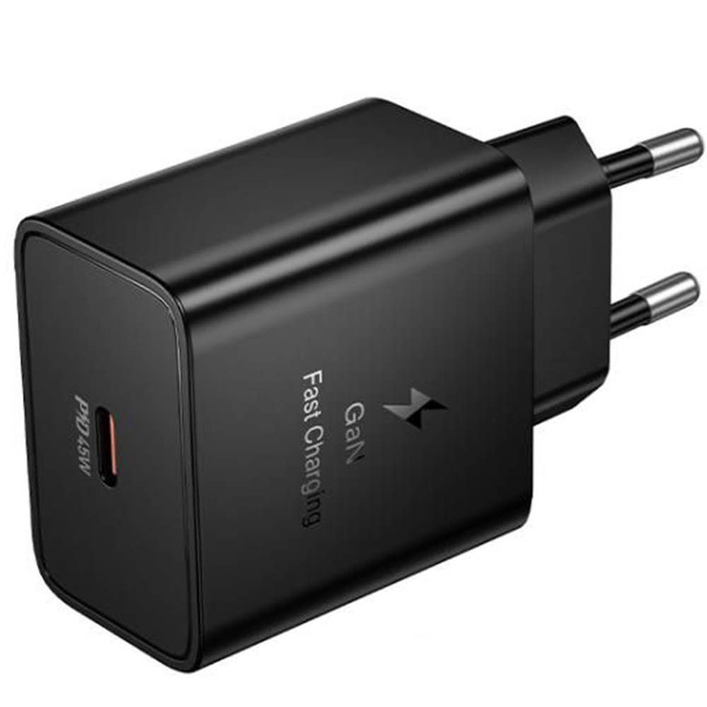 СЗУ (Сетевое зарядное устройство) HOCO N77 Star, GaN, 1 USB Type C, PD45W, цвет черный