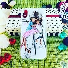 Чехол накладка для APPLE iPhone X, XS, силикон, рисунок SUPER FAMILY.