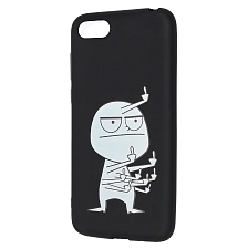 Чехол накладка imcase для HUAWEI Honor 7A, Y5 2018, Y5 Prime, Y5 Lite, силикон, рисунок Человечек