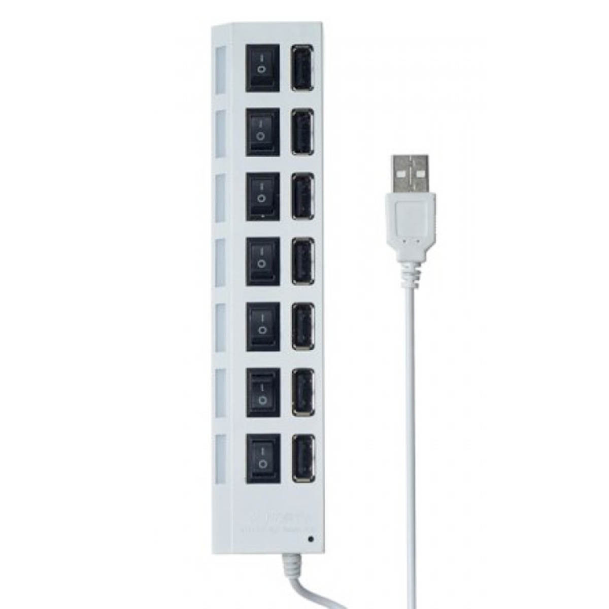 Переходник, хаб концентратор MRM JC701 USB на 7 USB, цвет белый