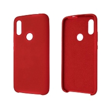 Чехол накладка Silicon Cover для XIAOMI Redmi 7, силикон, бархат, цвет красный