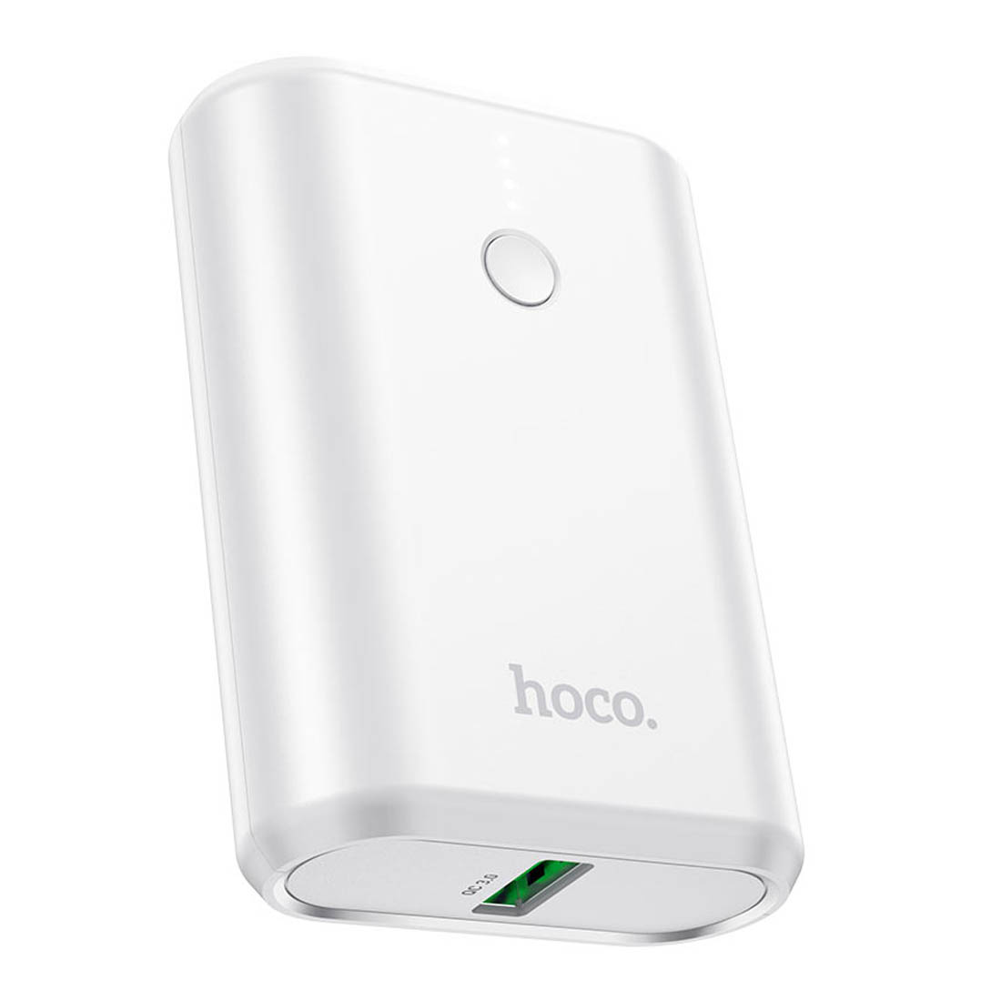 Внешний портативный аккумулятор, Power Bank HOCO Q3, 10000 mAh, 20W, PD20W, QC3.0, цвет белый Внешний портативный аккумулятор, Power Bank HOCO Q3, 10000 mAh, 20W, PD20W, QC3.0, цвет белый
