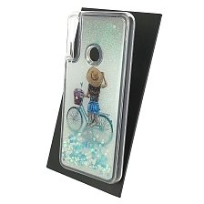 Чехол накладка TransFusion для HUAWEI Y6P (MED-LX9N), силикон, переливашка, рисунок Велосипед