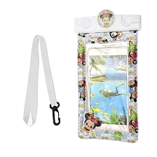 Чехол водонепроницаемый с надувными краями, с нашейной лентой, рисунок Мышка