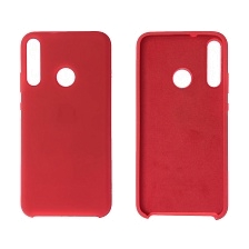 Чехол накладка Silicon Cover для HUAWEI Honor 9C, P40 Lite E, Y7P, силикон, бархат, цвет красный.