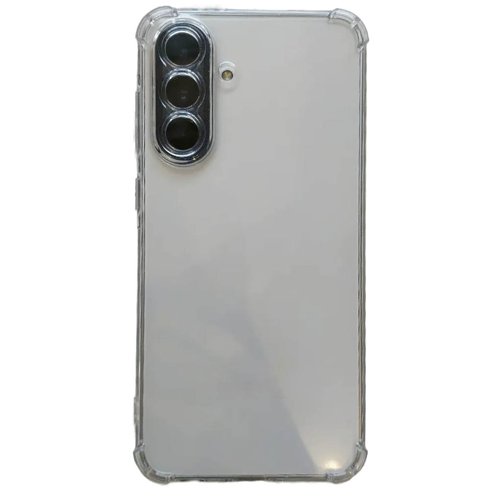 Чехол накладка для SAMSUNG Galaxy A56 5G, защита камеры, усиленные края, силикон, прозрачный