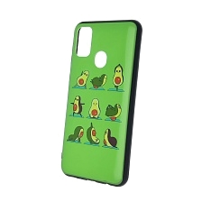 Чехол накладка для SAMSUNG Galaxy M30s (SM-M307F), M21 (SM-M215), M31 (SM-M315), силикон, рисунок Авокадо Зарядка.