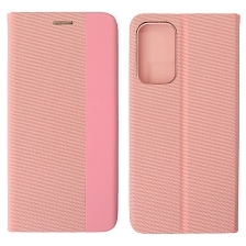 Чехол книжка MESH для SAMSUNG Galaxy A33 5G (SM-A336B), текстиль, силикон, бархат, визитница, цвет розовый