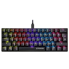 Игровая клавиатура DEFENDER Striker GK-380L, механическая, проводная, подсветка, цвет черный