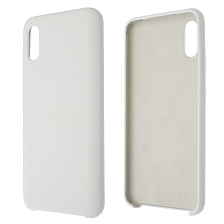 Чехол накладка Silicon Cover для XIAOMI Redmi 9A, силикон, бархат, цвет белый
