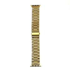 Ремешок для Apple Watch 42-44 mm, нержавеющая сталь, цвет золотистый