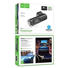 Автомобильный видеорегистратор HOCO DV1, 1080P, WI-FI, цвет черный