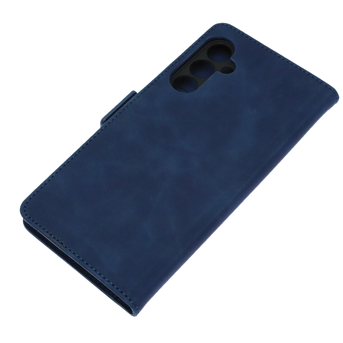 Чехол книжка NICE для SAMSUNG Galaxy A25 5G, защита камеры, экокожа, визитница, цвет темно синий