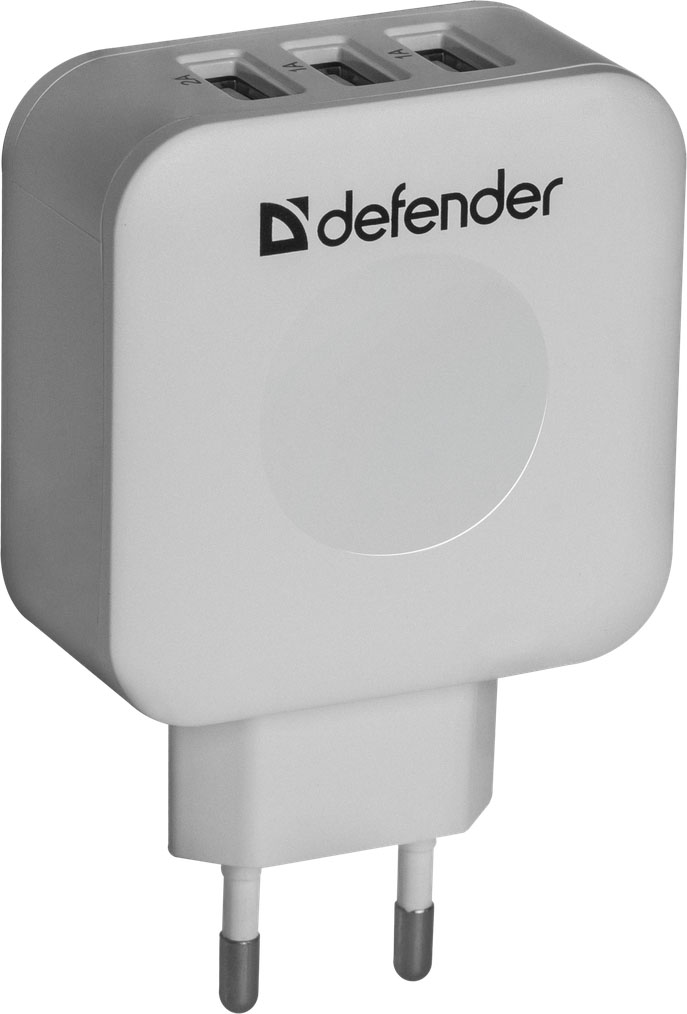 Сетевой адаптер Defender UPA-30 3 порта USB, 5V / 4A.