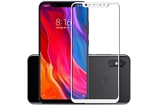 Защитное стекло 5D Full Glass /полный экран, упак-картон/ для Xiaomi Mi 8 белый.