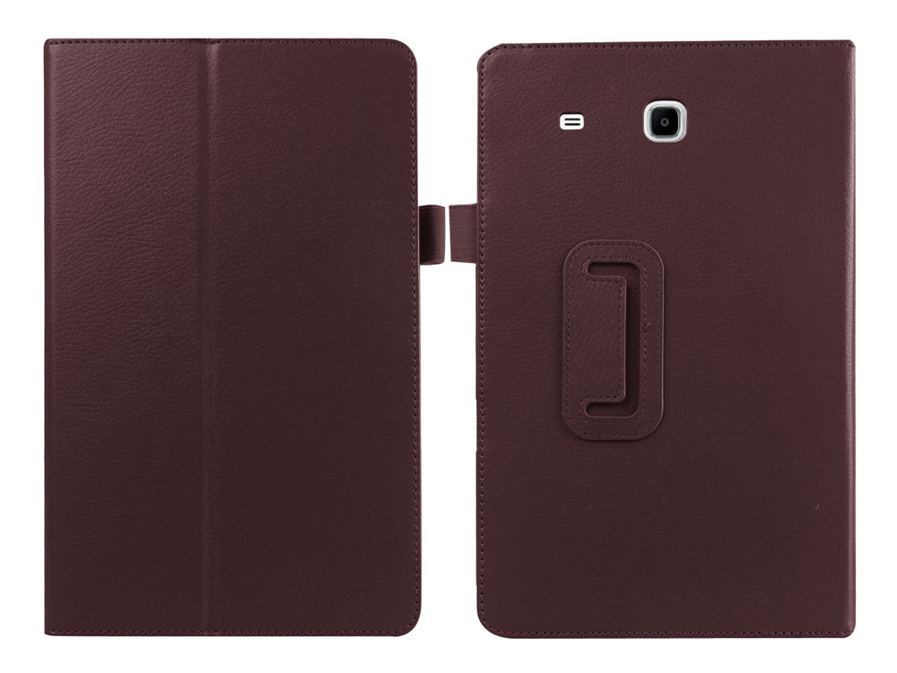 Чехол-книжка для SAMSUNG Galaxy Tab E 9.6" (SM-T560) экокожа, цвет коричневый.