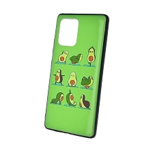Чехол накладка для SAMSUNG Galaxy S10 Lite 2019 (SM-G770), силикон, рисунок Авокадо Зарядка.