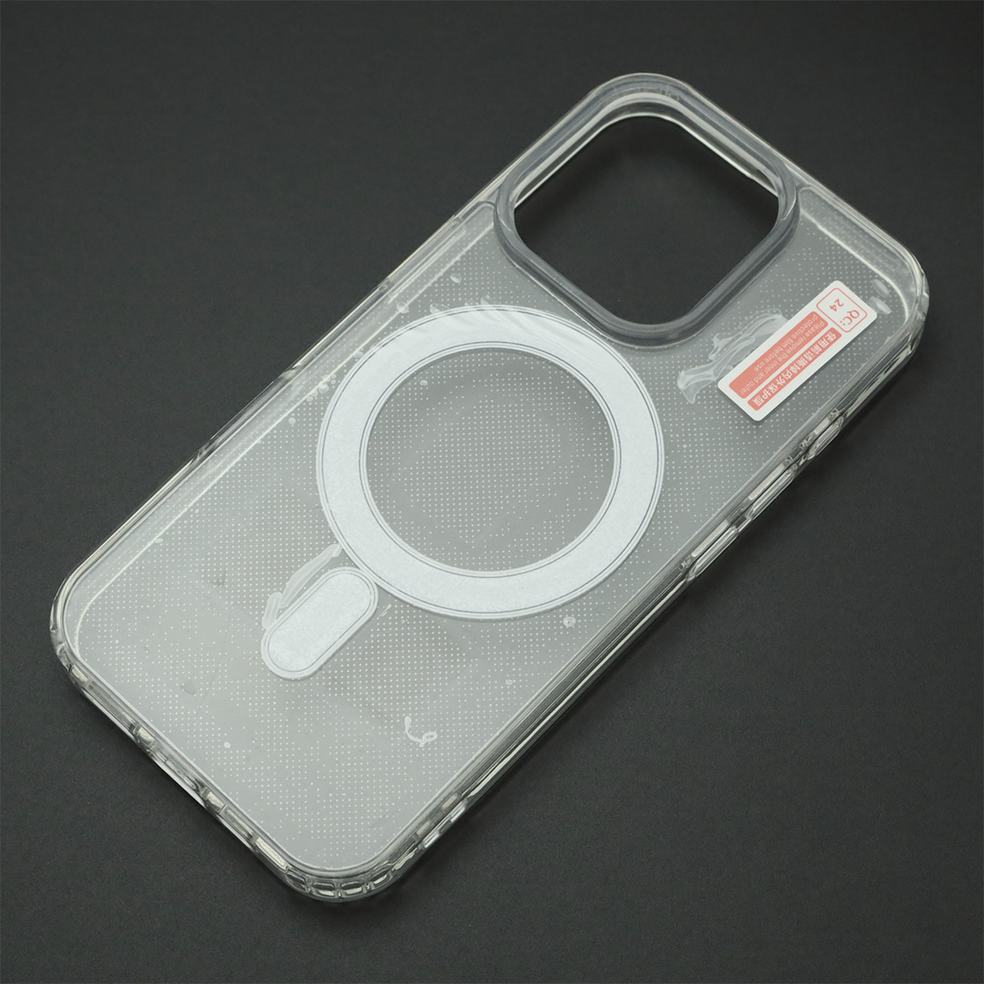 Чехол накладка Magnetic с поддержкой MagSafe для APPLE iPhone 16 Pro, силикон, цвет прозрачный Чехол накладка Magnetic с поддержкой MagSafe для APPLE iPhone 16 Pro, силикон, цвет прозрачный