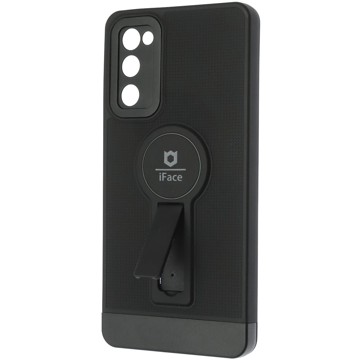 Чехол накладка iFace для SAMSUNG Galaxy S20 FE (SM-G780), силикон, защита камеры, выдвижная подставка, цвет черный