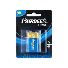 Батарейка PAIRDEER Ultra Крона 6LR61 BL1 Alkaline 9V Батарейка PAIRDEER Ultra Крона 6LR61 BL1 Alkaline 9V